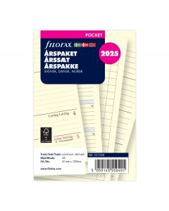 Årspaket Pocket 2025 Vecka Per Uppslag Svensk/Dansk/Norsk
