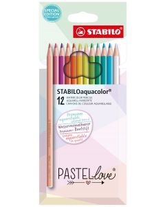 STABILO Akvarellpennor Pastellove 12 Pack