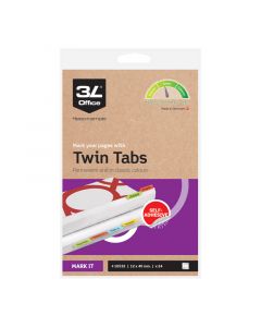 Twin Tabs Indexflikar 40x12 Sorterade Färger 24st