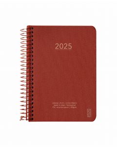 KOZO Kalender 2025 A6 Vecka Per Uppslag Bric