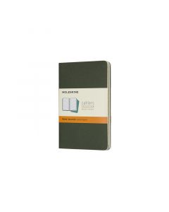 Cahier Journal Linjerad Pocket Grön 3-Pack