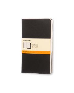 Cahier Journal Linjerad Pocket Svart 3-Pack