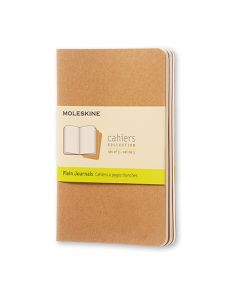 Cahier Journal Olinjerad Pocket Kraft 3-Pack