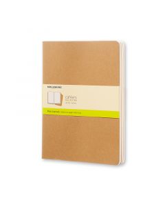 Cahier Journal Olinjerad XL Kraft 3-Pack 