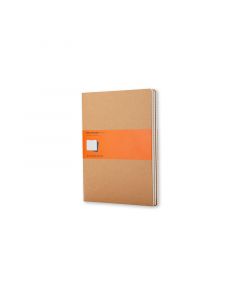 Cahier Journal Linjerad XL Kraft 3-Pack