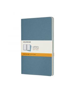 Cahier Journal Linjerad Large Brisk Blue 3-Pack
