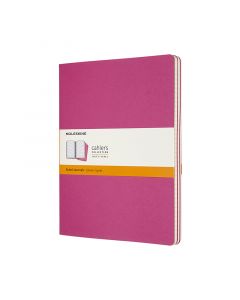 Cahier Journal Linjerad XL Rosa 3-Pack