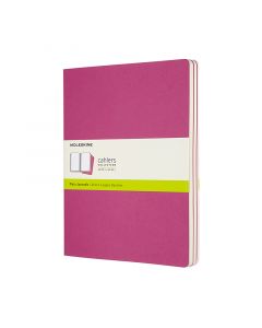 Cahier Journal Olinjerad XL Rosa 3-Pack
