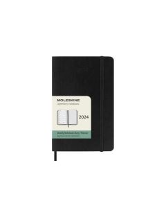 Classic Soft 12M Week Note Pocket Svart 2024