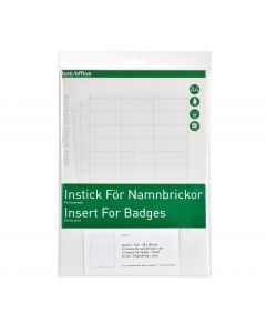 Instick A4 Namnbricka 28x67mm
