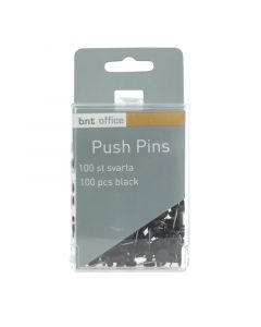 Push Pins 100 Styck Svart