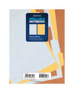 Filofax Register till Anteckningsbok Metallic A5 6st