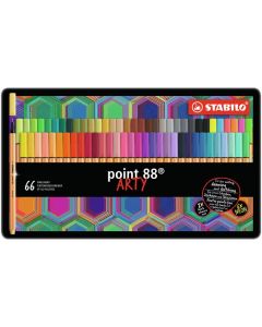  STABILO ARTY Point 88 Metalletui 66 Pack 